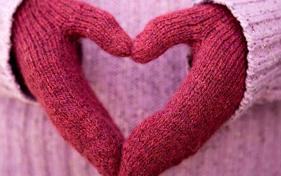 Worsted two-at-a-time mittens