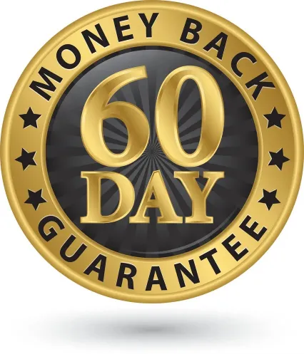 60 day money back guarantee